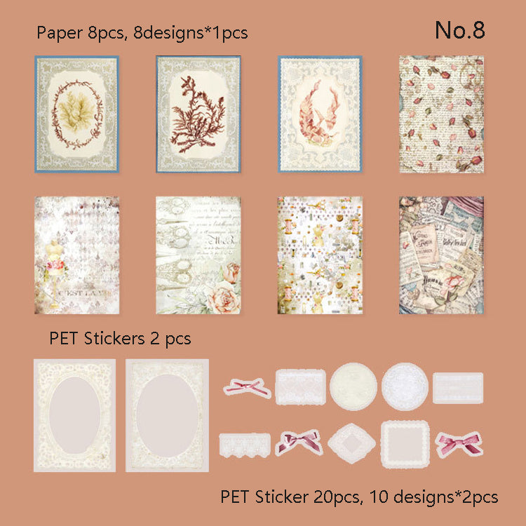 Lace Round Dance Paper Kits 30pcs