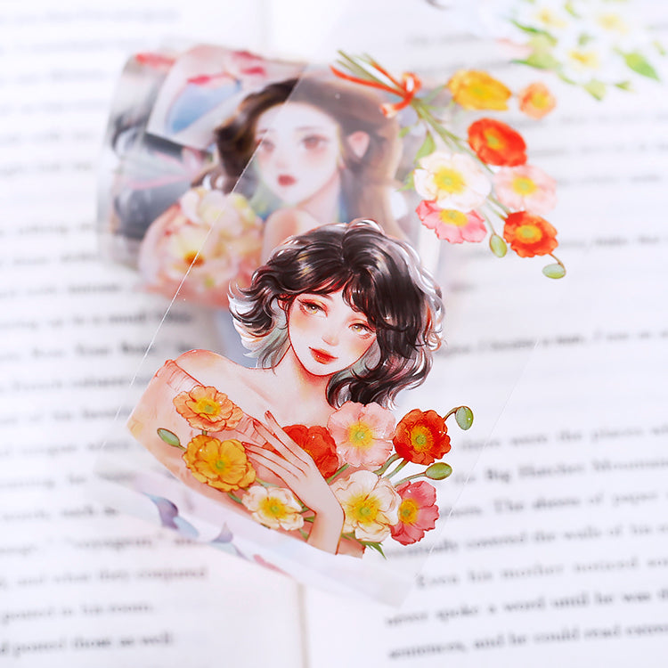 Beautiful Girl PET Tape Stickers