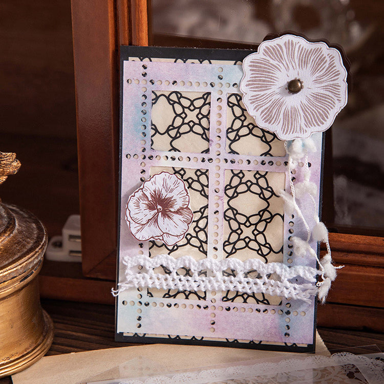 Vintage Lace Fantasy PET Stickers 30pcs