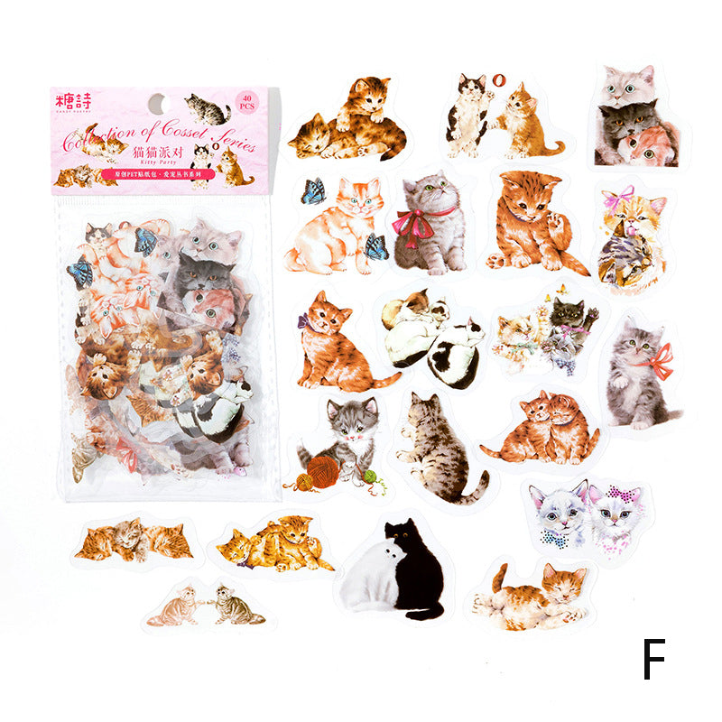 Adorable Cats Sticker 40pcs