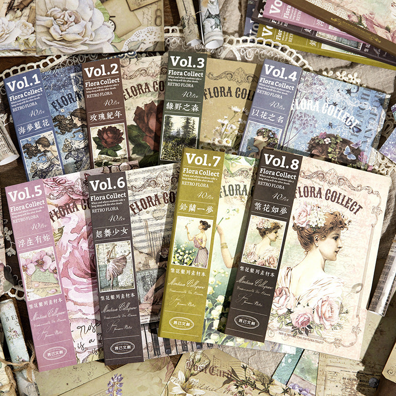 30Pcs Vintage Paper Bookmarks, Butterfly Flower Themed Book Marks