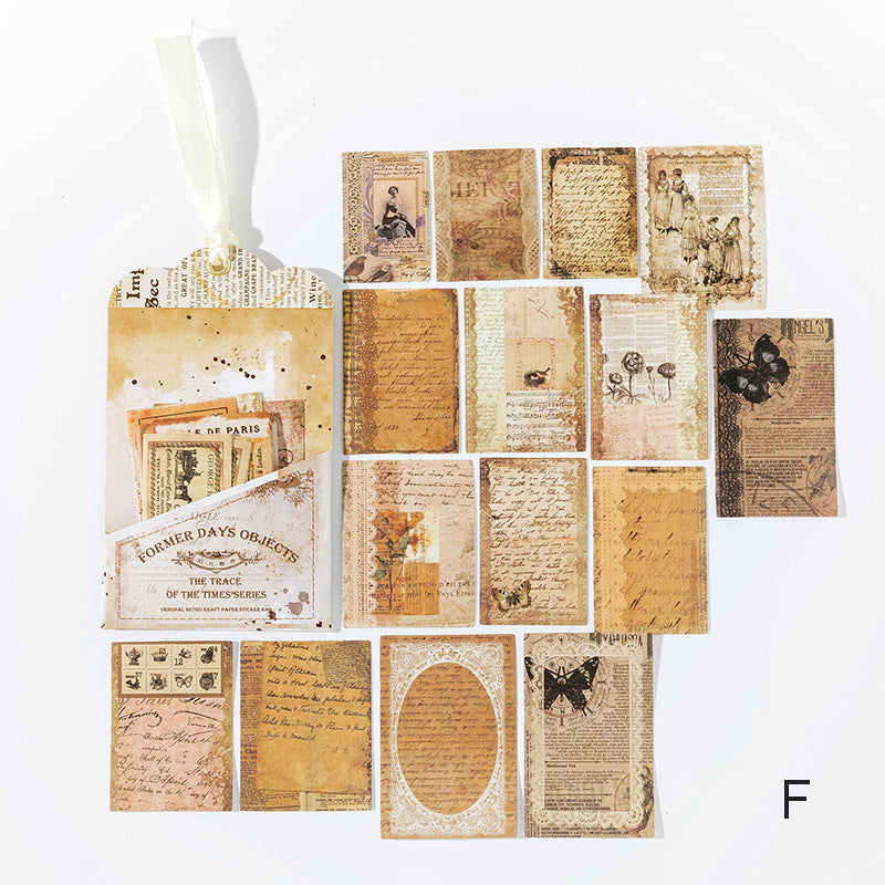 Vintage Stickers for Mini Journal Book