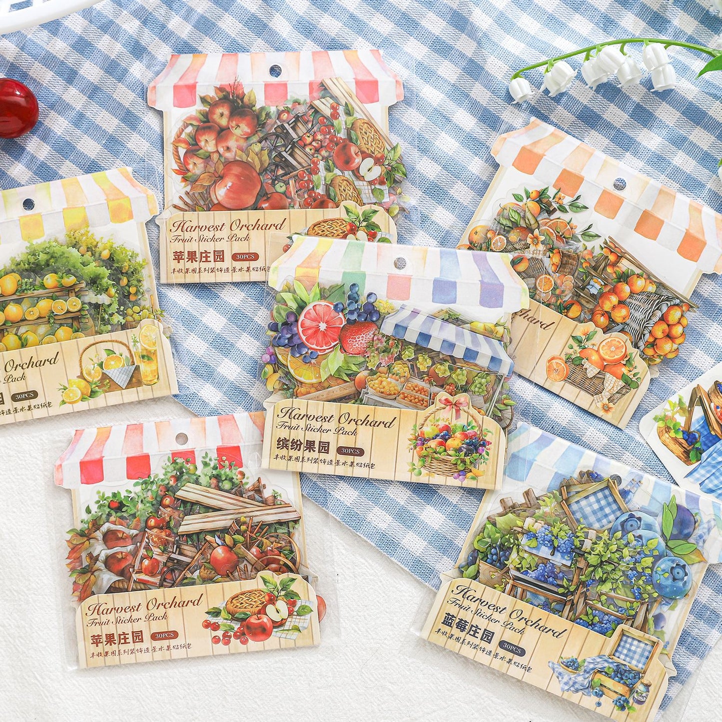 Harvest Orchard Stickers 30pcs