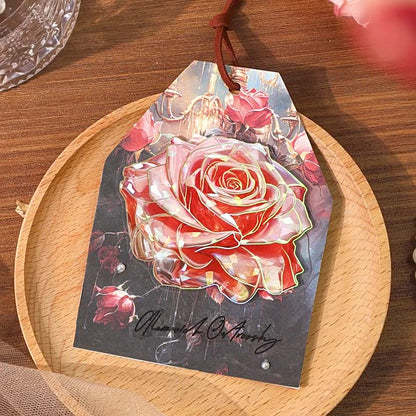 Crystal Rose Stickers 10pcs