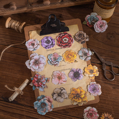 Vintage Flower Stickers 20pcs