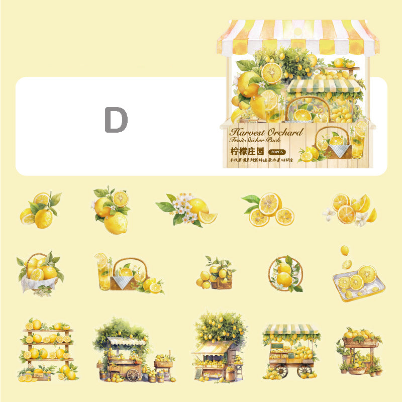 Harvest Orchard Stickers 30pcs