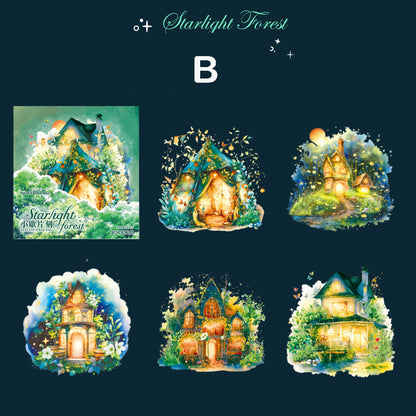 Starlight Forest Stickers 10pcs