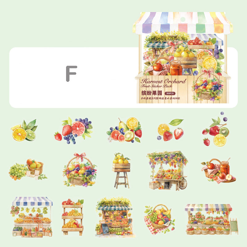 Harvest Orchard Stickers 30pcs