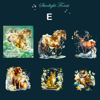 Starlight Forest Stickers 10pcs