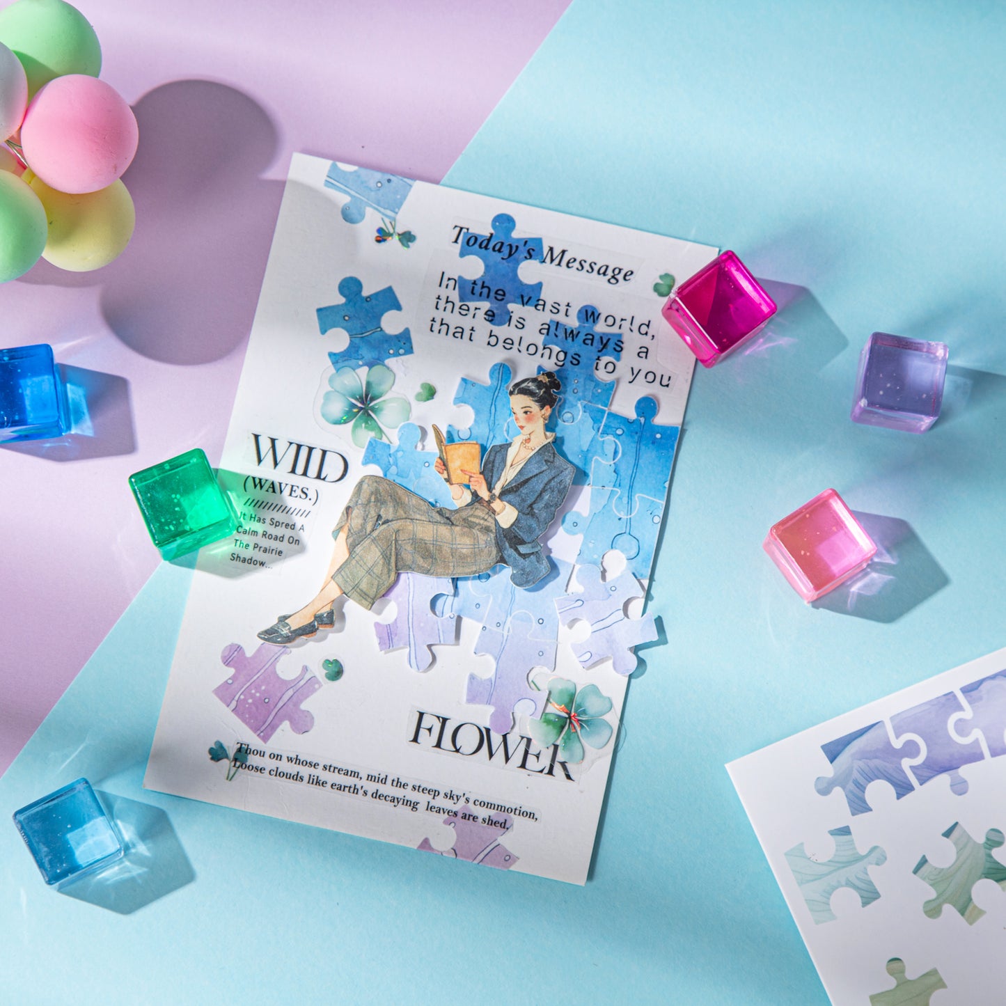 The Fun of Piecing Together Sticker 5pcs