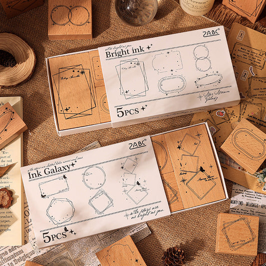 Retro Stamp Set 5pcs