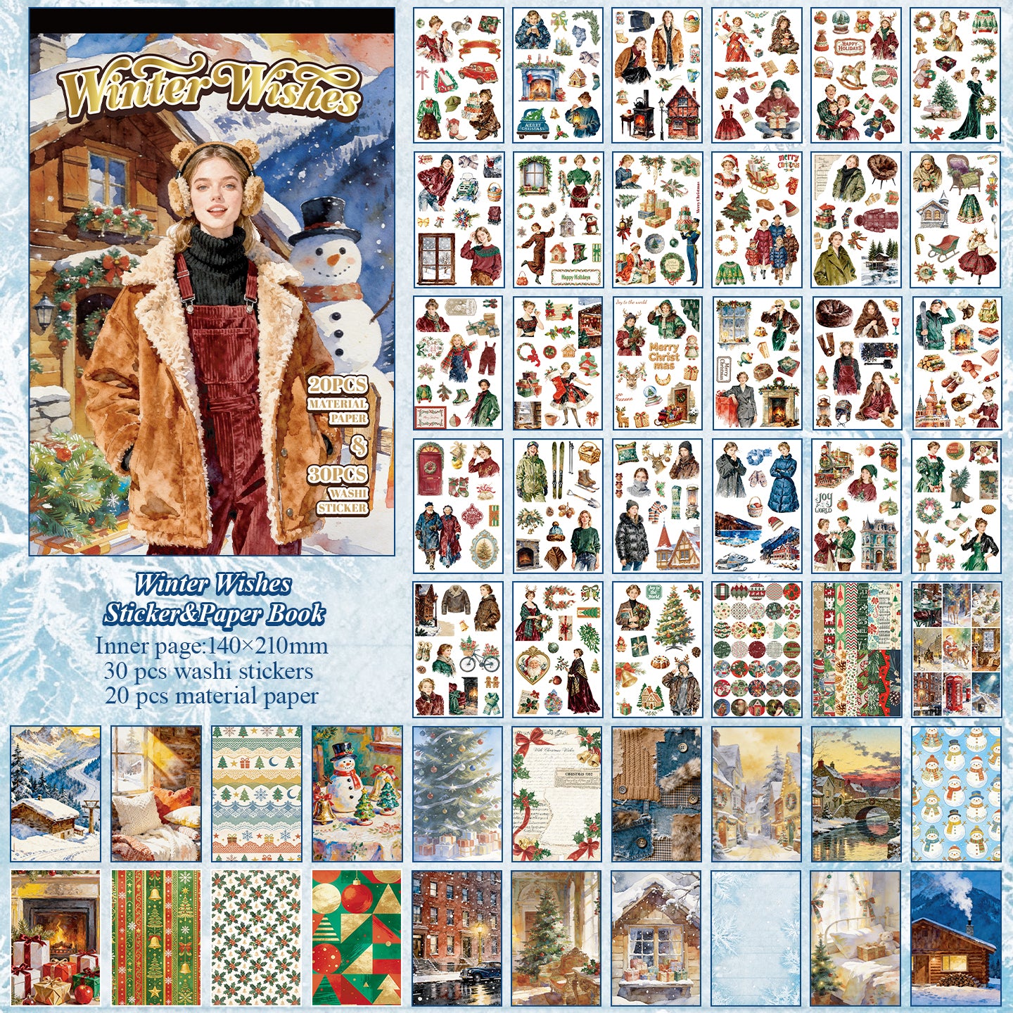 Winter Wishes Sticker 50pcs