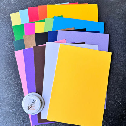 A5 230gsm Thick Color Cardstock, 20 Sheets