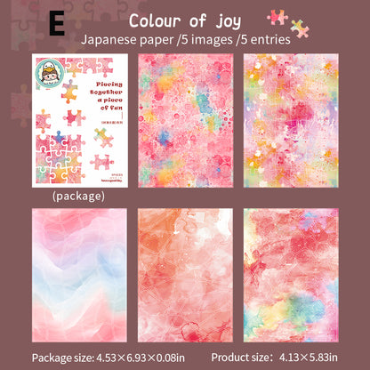 The Fun of Piecing Together Sticker 5pcs