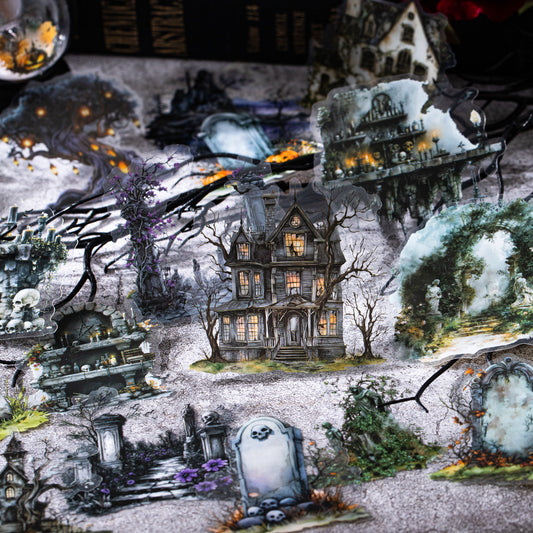 Large Size Abandoned City Sticker 10pcs