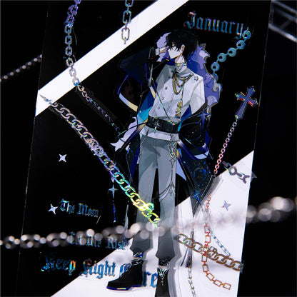 3D Laser Sliver Sticker 3pcs