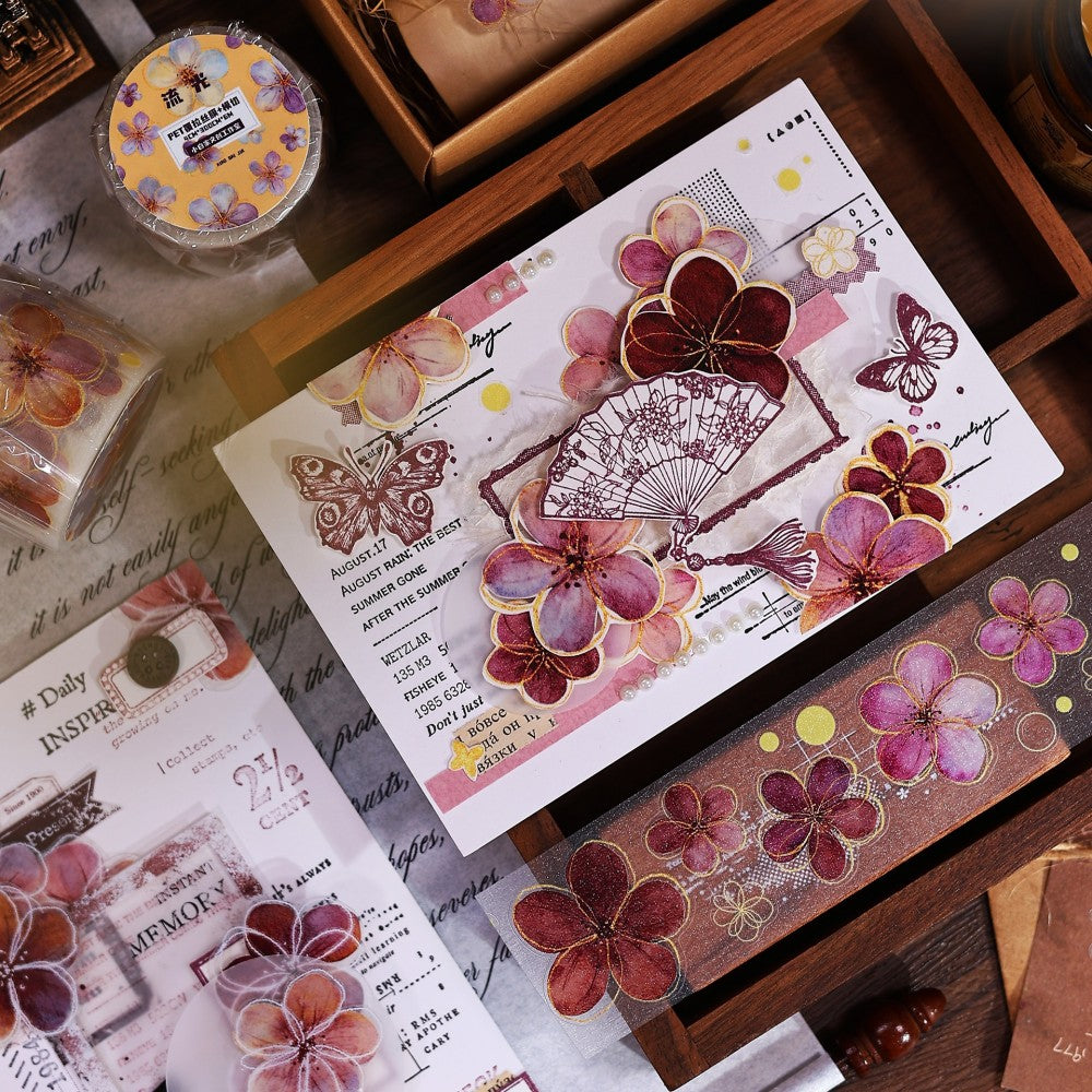 4cm*300cm Stream of Light Flower Tape