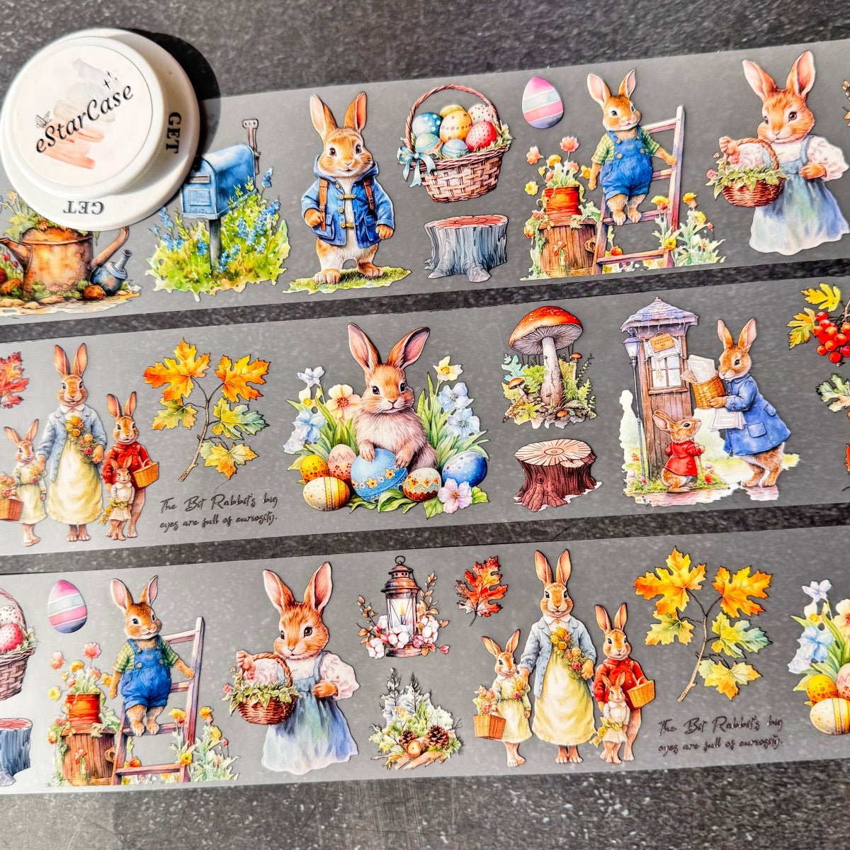 6cm*2m Fairy Tale Rabbit Tape