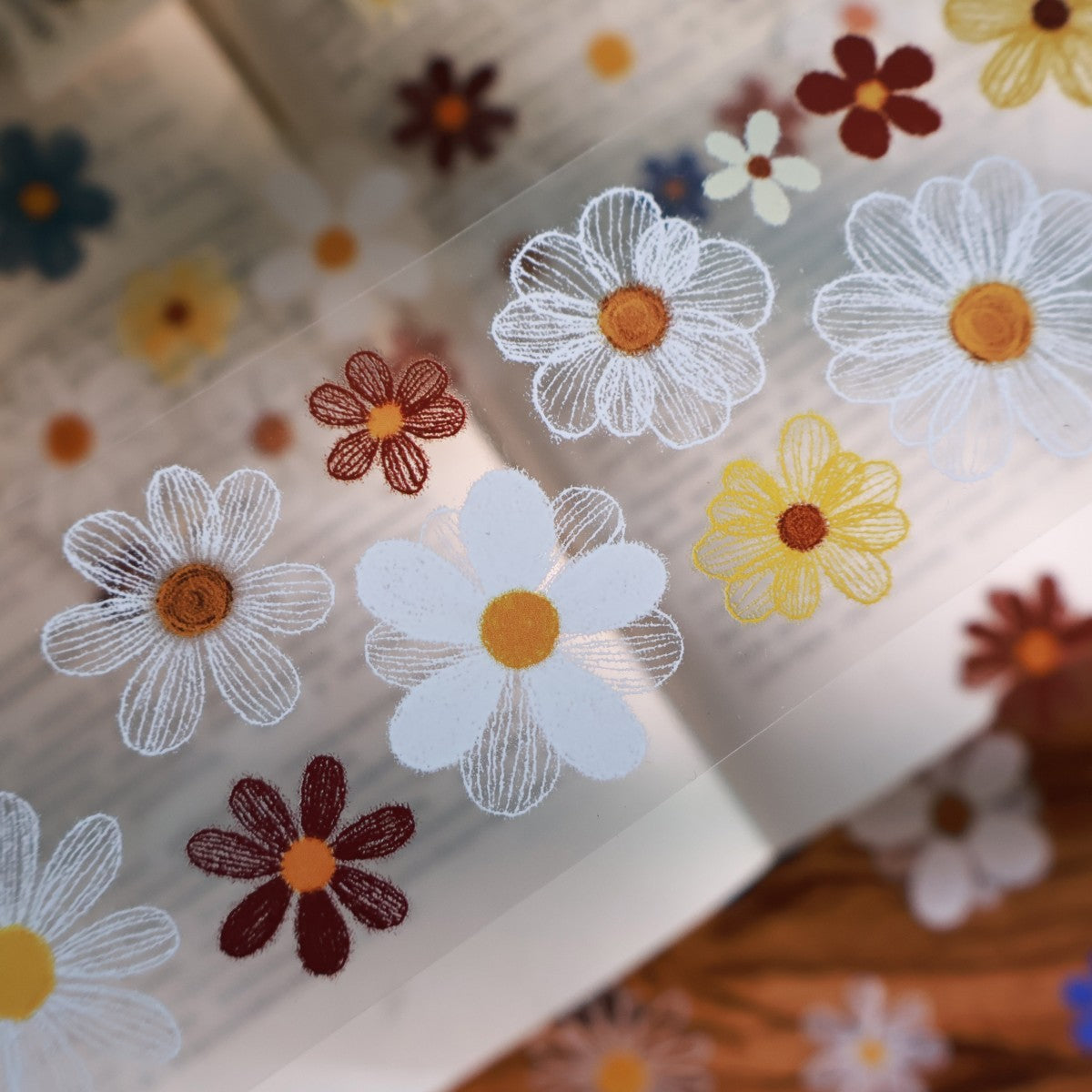 5cm*100cm Die-cutting Velvet Flower Tape