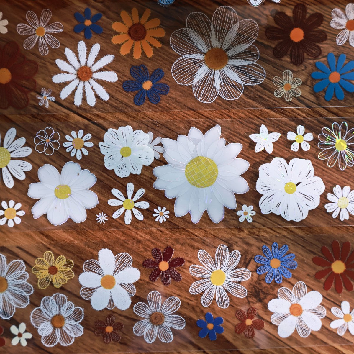 5cm*100cm Die-cutting Velvet Flower Tape