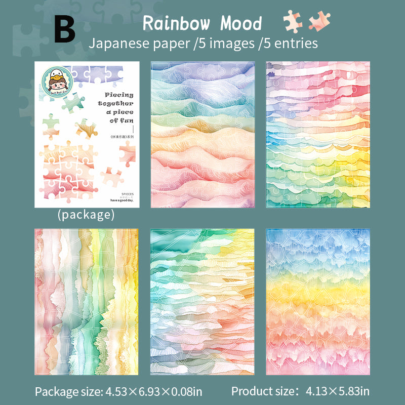 The Fun of Piecing Together Sticker 5pcs