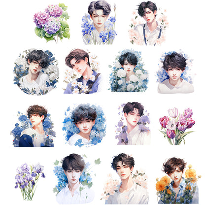 Flower and the Teenager Stickers 18pcs