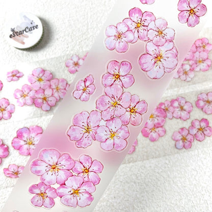 6cm*100cm Pre-cut Pink Flower Tape