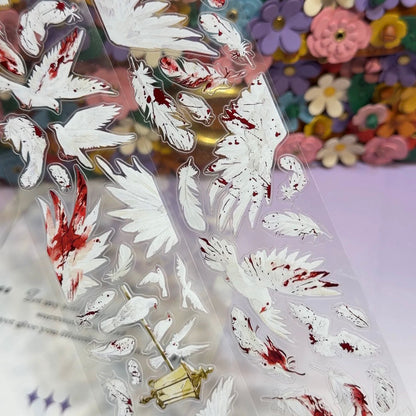 4.5cm*100cm Pre-cut A Pigeon PET Tape