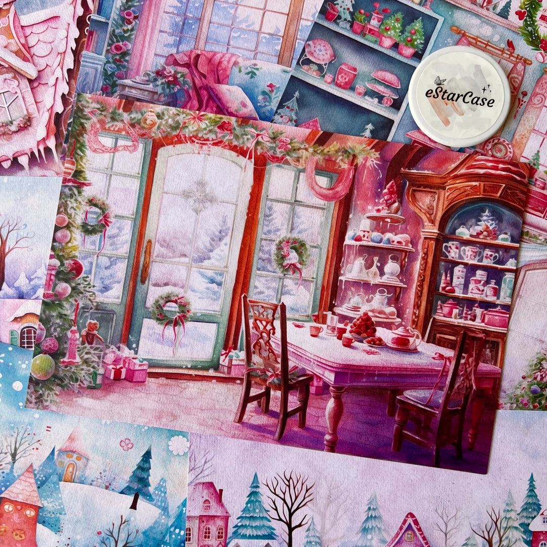 8pcs Christmas Theme Paper DP2453