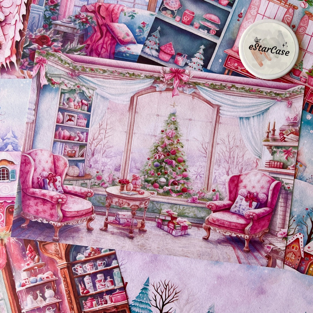 8pcs Christmas Theme Paper DP2453