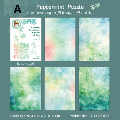 The Fun of Piecing Together Sticker 5pcs