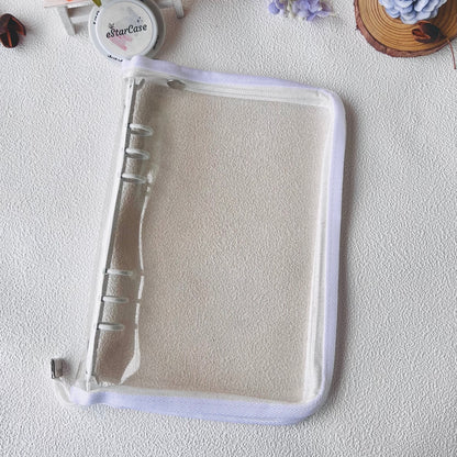 A5 Zipper Glitter Clear Storage Album Cover