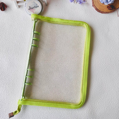 A5 Zipper Glitter Clear Storage Album Cover