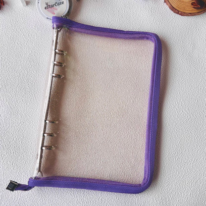 A5 Zipper Glitter Clear Storage Album Cover
