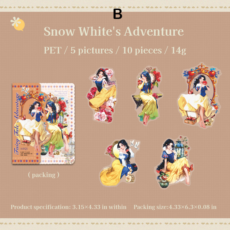 A Fairy Tale Adventure Sticker 10pcs