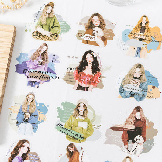 A Gentle Girls Stickers 10pcs