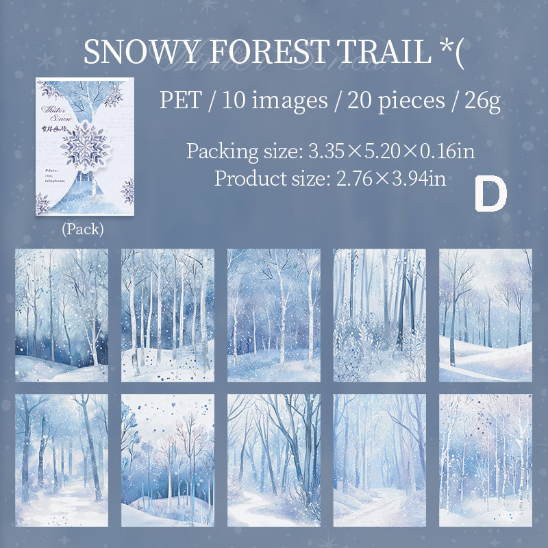 A Snow in the Winter Stickers 20pcs