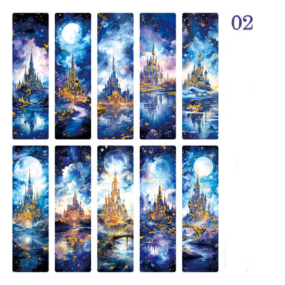 A Snowy Night Bookmark 10pcs