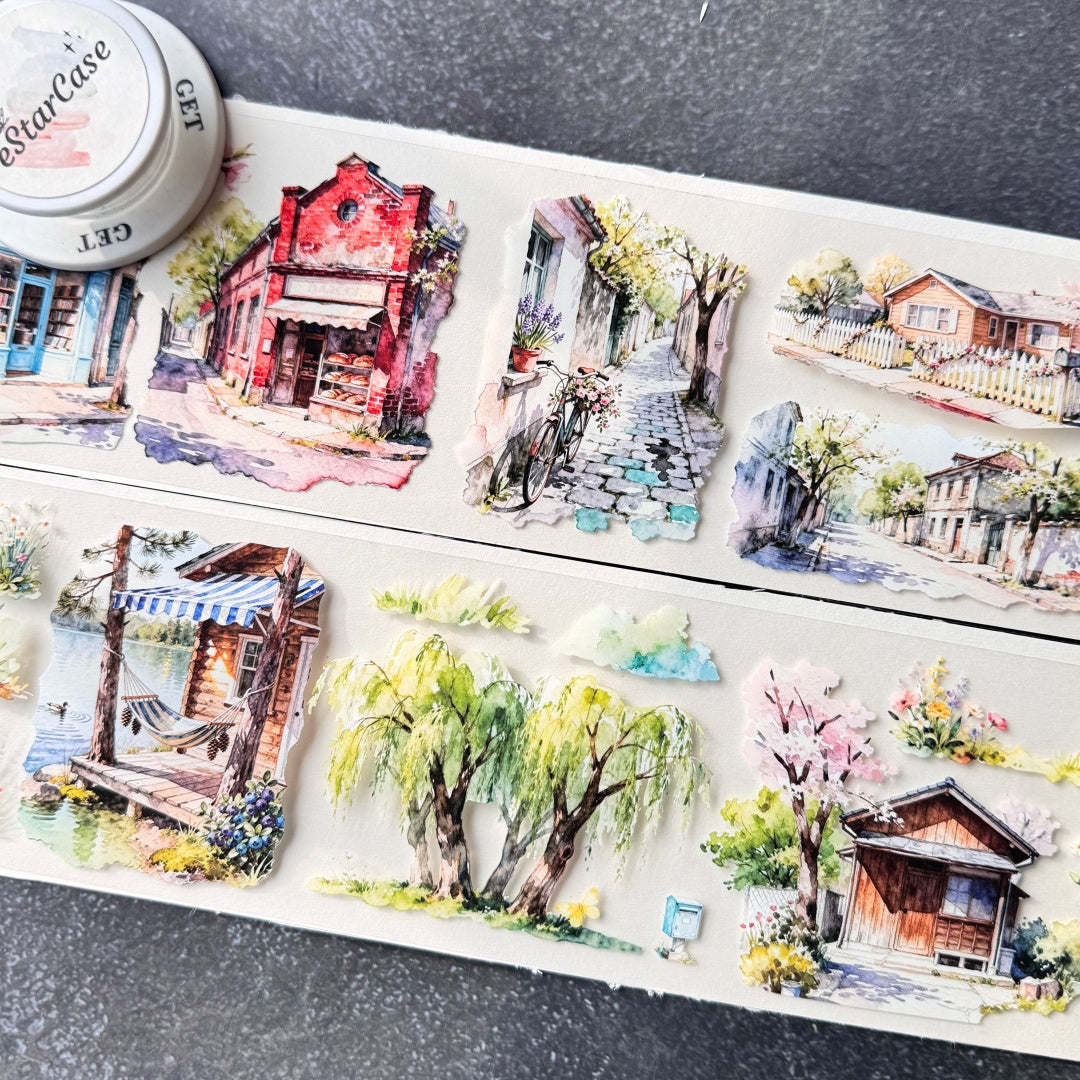 8cm*2m Flowery Scroll Tape