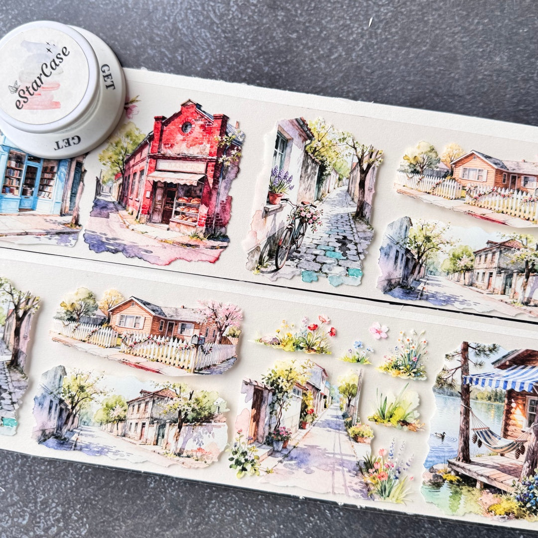 8cm*2m Flowery Scroll Tape