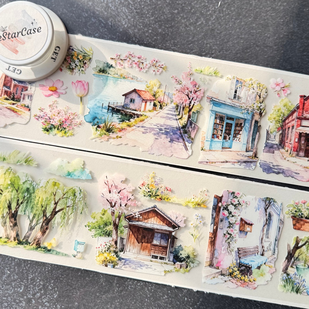 8cm*2m Flowery Scroll Tape