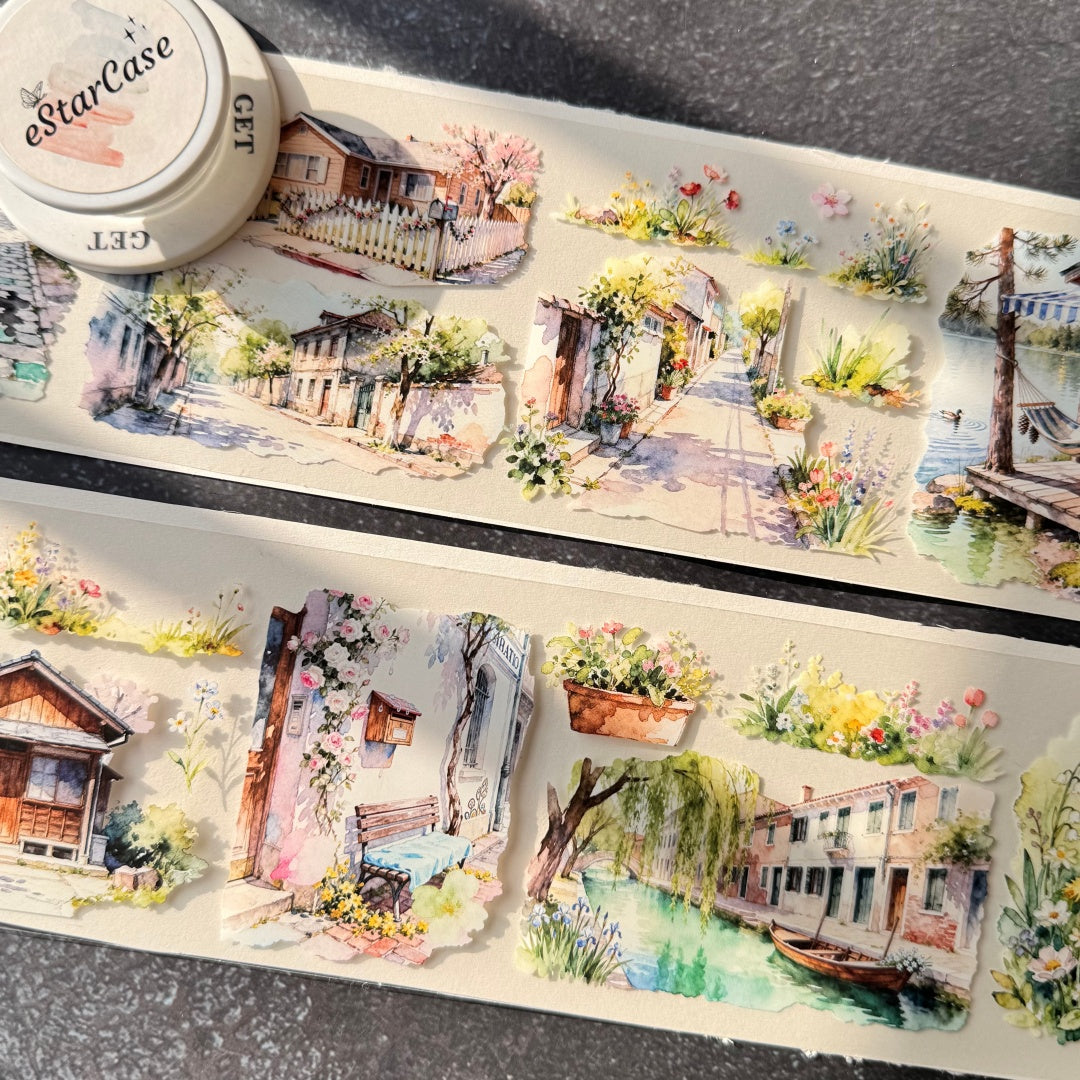 8cm*2m Flowery Scroll Tape