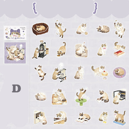 Adventures of A Cute Kitten Stickers 50pcs