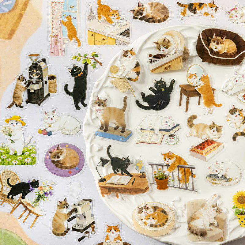 Adventures of A Cute Kitten Stickers 50pcs