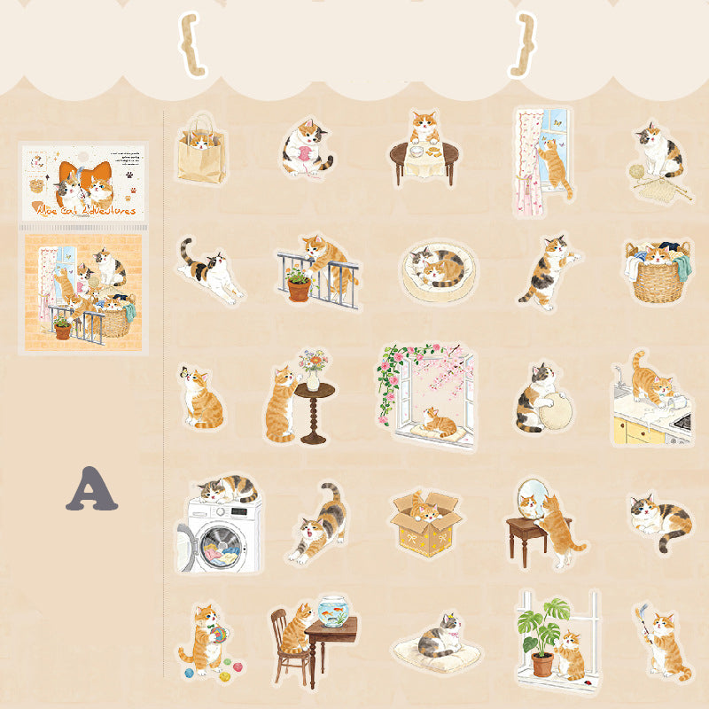 Adventures of A Cute Kitten Stickers 50pcs