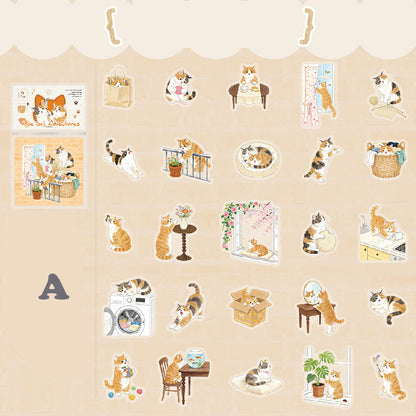 Adventures of A Cute Kitten Stickers 50pcs