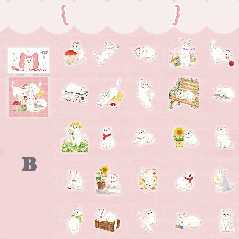 Adventures of A Cute Kitten Stickers 50pcs
