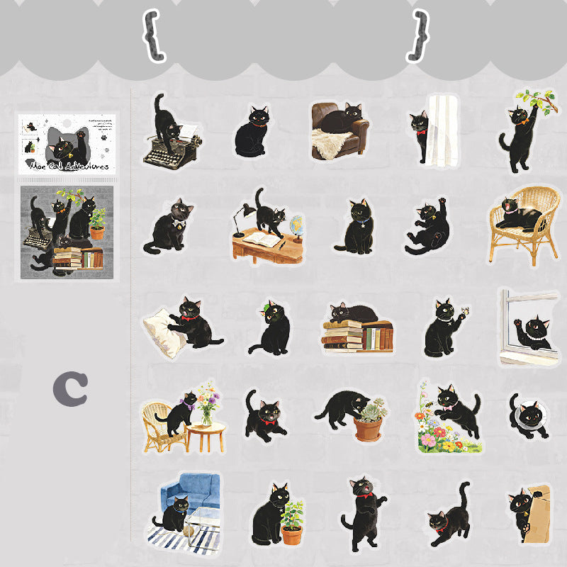 Adventures of A Cute Kitten Stickers 50pcs