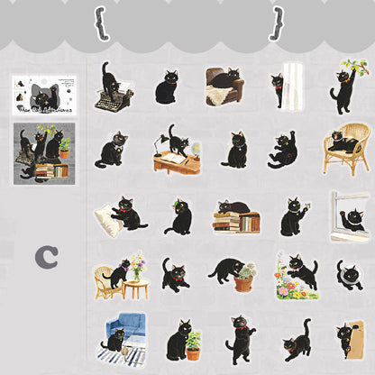 Adventures of A Cute Kitten Stickers 50pcs