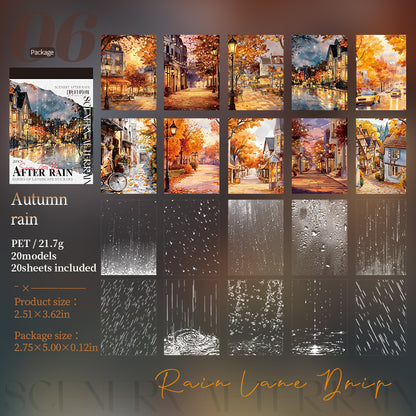 After Rain Sticker 20pcs